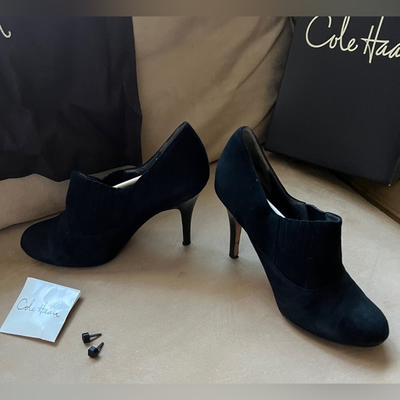 Cole Haan Air Talia Gore Black Short Boots - Picture 3 of 7